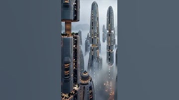 Futuristic city from  2080! (AI generated) #ai #artificialintelligence