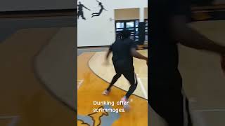 I decided to test my bounce after coaching a session at Adrian College #basketball #College. #dunkc