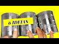 6 IDEIAS BRILHANTES PARA RECICLAR E CRIAR | ARTESANATO EM GERAL - DIY