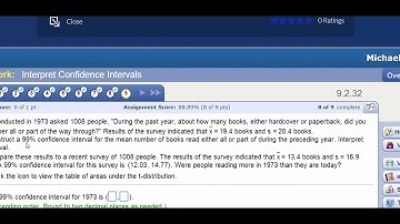 StatCrunch to create Confidence Interval about Population Mean Unit 4 LO 2 Chap 9 Page 444