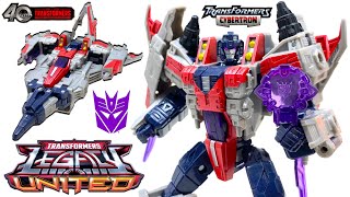WOW! Transformers LEGACY United CYBERTRON UNIVERSE Voyager Class STARSCREAM Review