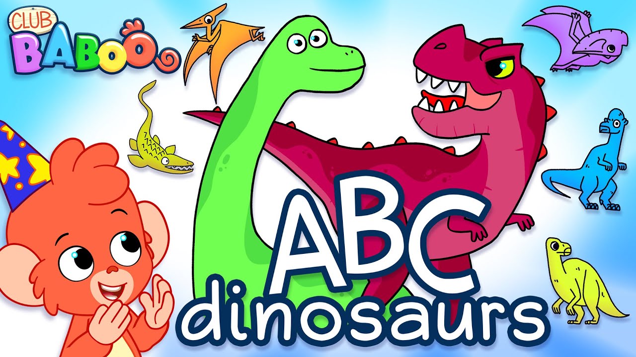 Abc Dinosaurs | Learn The Dinosaur Alphabet With Club Baboo | Ceratosaurus,  Brachiosaurus, Trex - Youtube