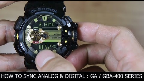 G-SHOCK GA/GBA-400 : ADJUSTING ANALOG & DIGITAL TIME WITH H-SET