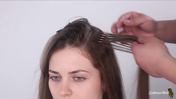 6D hair extensions video before and after,  the fastest hair extensions system.