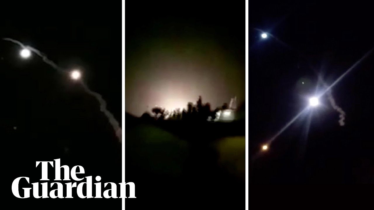 ⁣Iran releases video of missile attack on US bases in Iraq