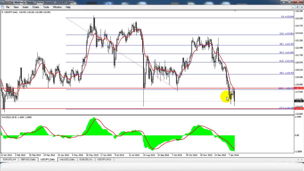 บทวิเคราะห์ FOREX ประจำสัปดาห์ที่ 18-22 มกราคม 2559 สนับสนุนโดย WELTRADE