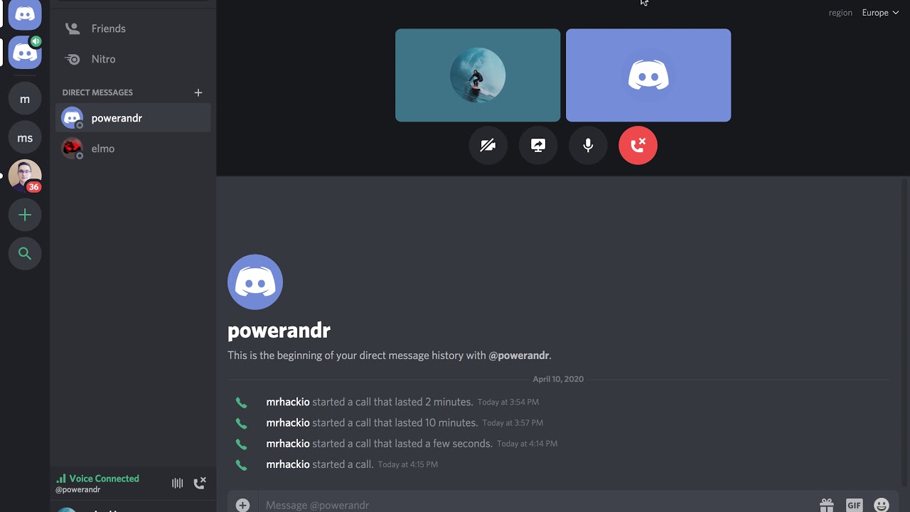 Group Chat and Calls – Discord