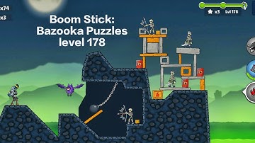 Boom Stick: Bazooka Puzzles Android iOS Gameplay level 178