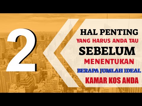 Video: Cara Menentukan Jumlah Kos