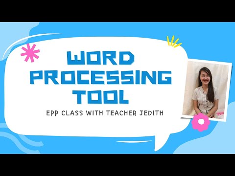 WORD PROCESSING TOOLS