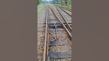 Interlock Line Change from Cabin. #shorts #interlock #semaphore #railtrack #switch #railway