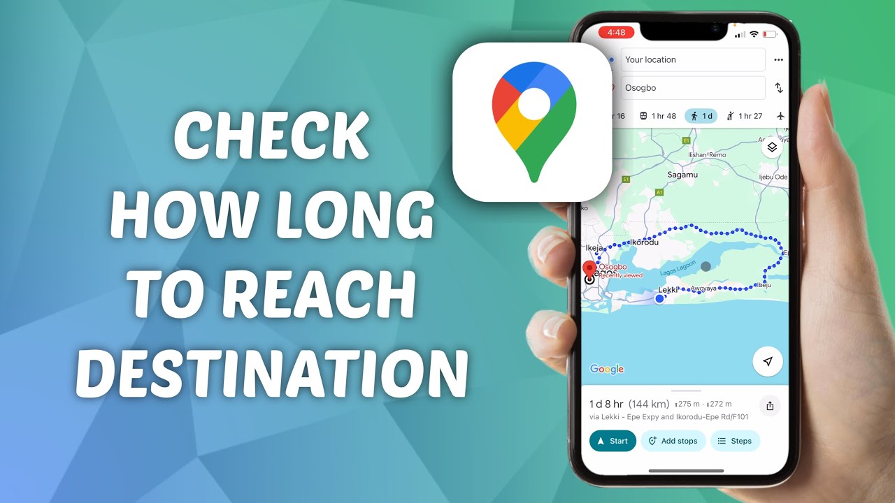 How to Check How Long it Will Take to Get to Somewhere in Google Maps ...