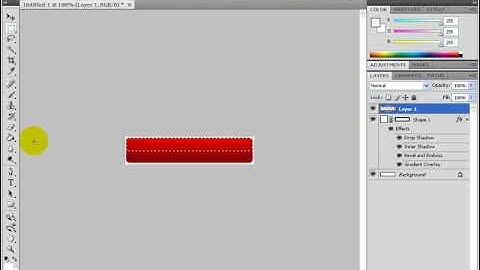 How to create a web 2.0 button in Photoshop