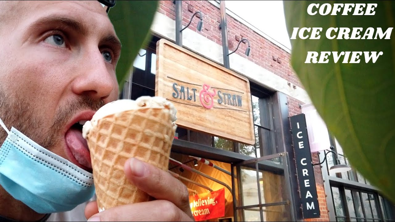Ice Cream Review Salt & Straw 'Cold Brew Coffee Cashew Praline' YouTube