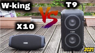 W-king X10 Vs W-king T9 | Sound &amp; BASS Test | Budget Wireless Speakers