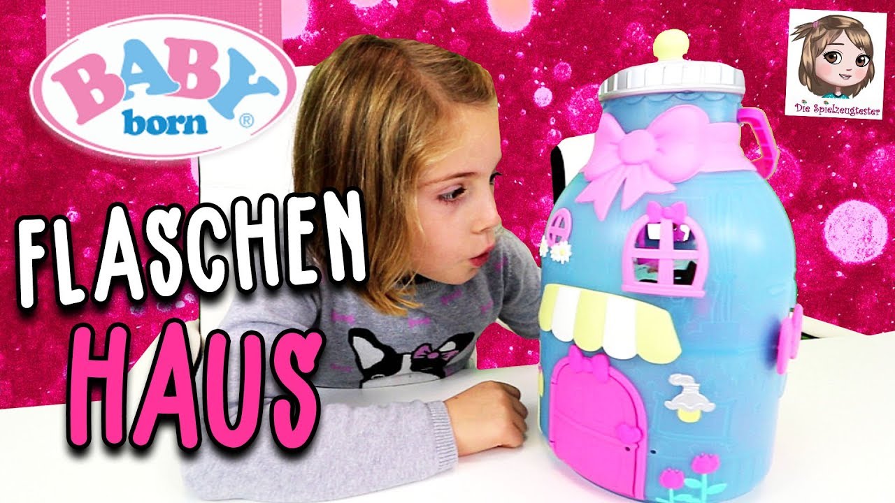 BABY BORN SURPRISE SPIELSET FLASCHE 💖 Tragbares Haus mit ...