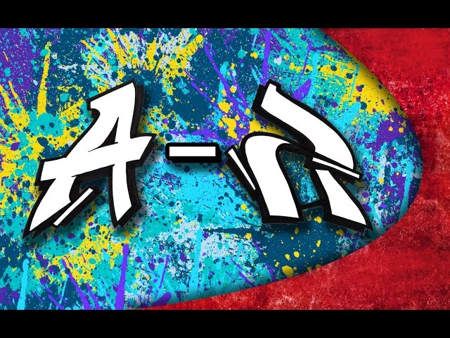 GRAFFITI ALPHABET - Simple letters from A - Z - YouTube