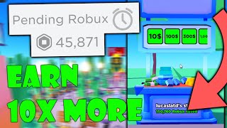 EASY METHODS to earn 10x MORE ROBUX in Pls Donate 💰 image