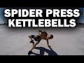 Training with kettlebells. Spider press. Ruslan Rudnev