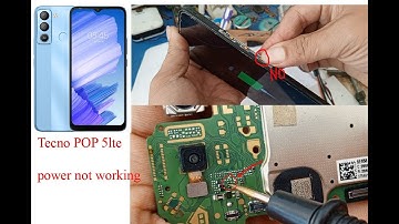 Tecno pop 5 LTE (BD4) power key not working
