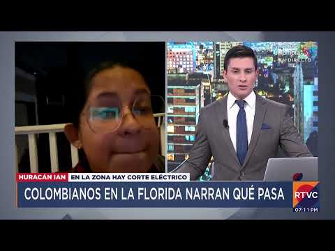 Colombiana en Florida habla del paso del huracán Ian | RTVC Noticias