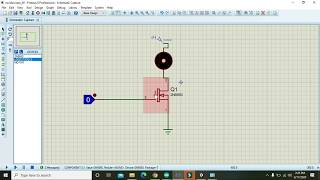 how to use mosfet as a switch in proteus