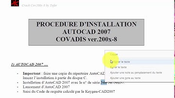 installation acad2007 avec covadis7 ver2008