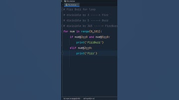 FizzBuzz | python programming| #python #pythonprogramming #shorts