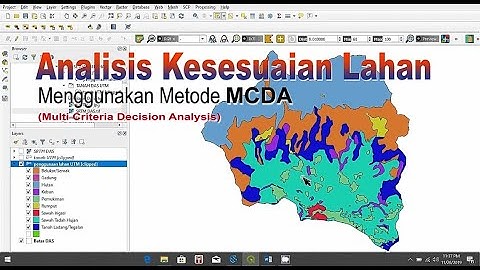 Analisis Spasial #10: Analisis Kesesuaian Lahan menggunakan Multi Criteria Decision Analysis.