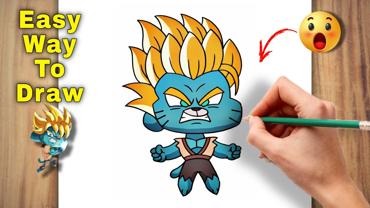 Gumball Super Saiyan Power: Gumball Saiyan Power Gif – IBFAF