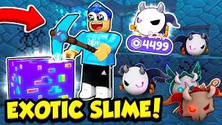 I Hatched AN EXOTIC SLIME In This PET MINING SIMULATOR