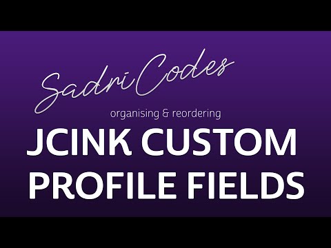 SadriCodes: Organising & Reordering Jcink Custom Profile Fields (Fixed)