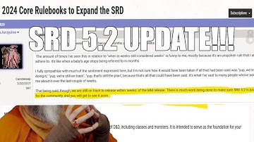 SRD 5.2 Update! | Nerd Immersion