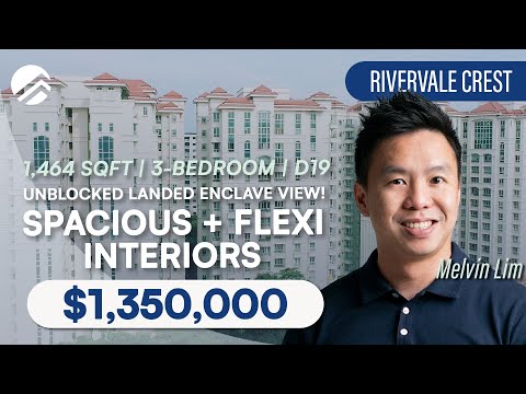 Rivervale Crest - Top Floor 3-BR with Unblocked Views @ D19 | $1,350,000 | Home Tour | Melvin Lim