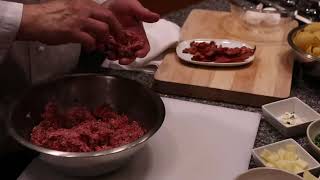 Bacon \& Mozzarella-Stuffed Meatball Recipe