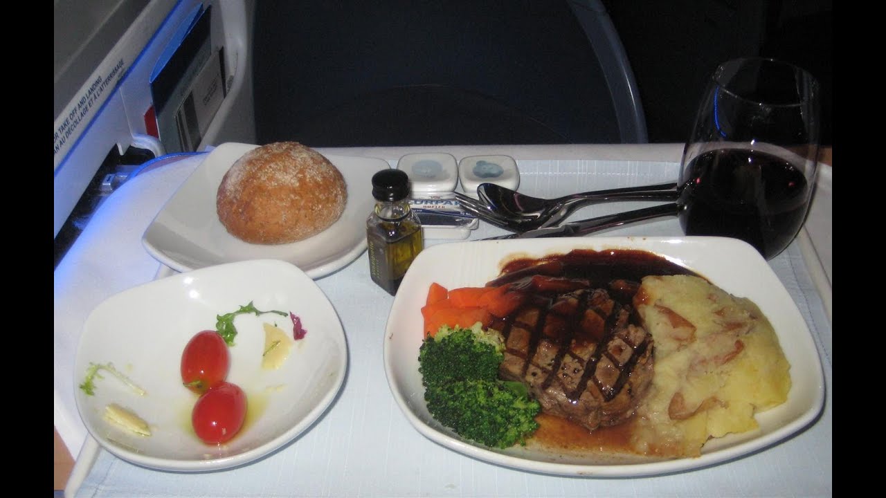 Aircanada International Business Class (first class) Food
