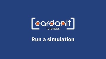 Run process simulations in Cardanit | Tutorial (SUB)