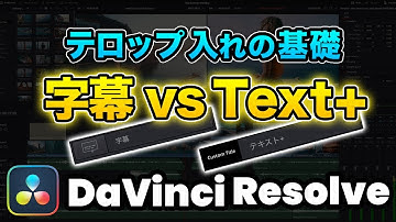 【最新】動画編集効率化のカギ！字幕とText+の違い、メリット、デメリットを徹底解説 | DaVInci Resolve動画編集