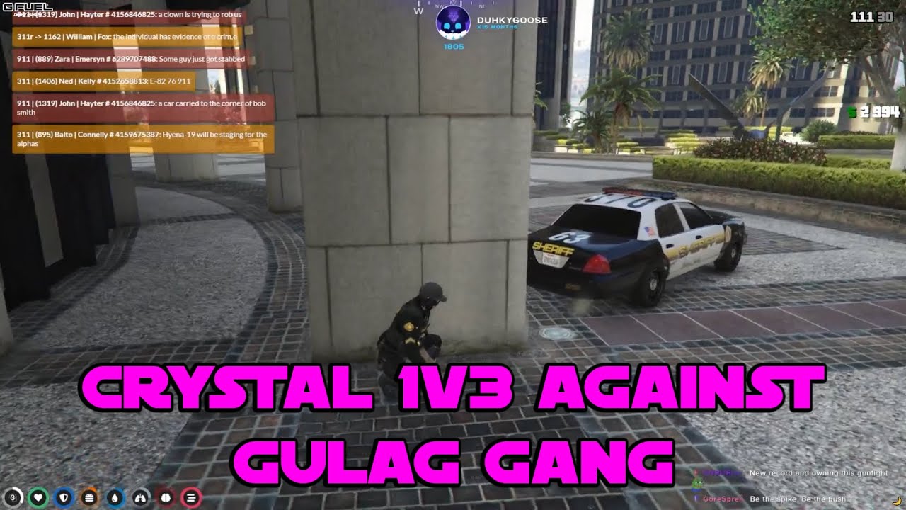 Crystal 1v3 Gulag Gang | 43h awake | GTA RP NoPixel - YouTube