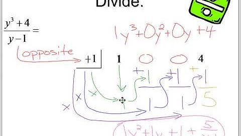 Int Alg 2 5.7 Synthetic Division and The Remainder Theorem Video PLM 3