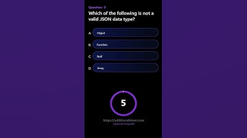 Which of the following is not a valid JSON data type
