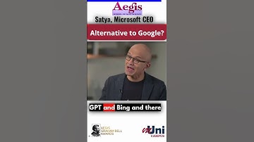Satya Nadella, CEO Microsoft on "Alternative to Google" #ai #microsoft #google #chatgpt #shorts