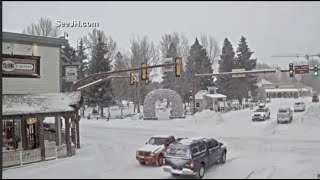 🥶 EN VIVO: Nieve en Wyoming. Frente frío afectará a 9 estados del oeste en los próximos días.