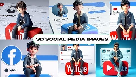 How to Create 3D AI Social Media Images | Ai Portraits Trend 2024 | Bing Image Creator Tutorial Ai