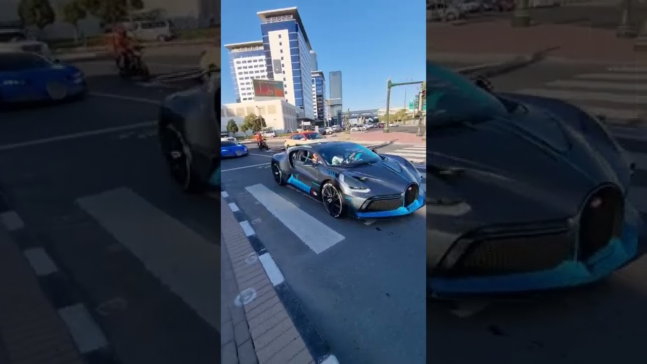 Guy brings both his Bugattis to a car show 🤯