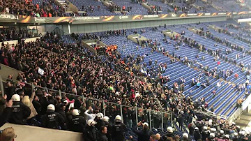 Ajax Amsterdam Fans singing Bob Marley's "Three Little Birds" after game against Schalke 04