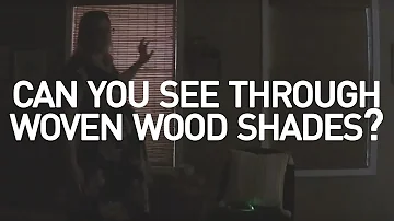 How do you make bamboo blinds not see through?
