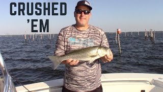 Live Lining for ROCKFISH on the Chesapeake Bay