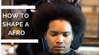How to Shape An Afro Step By Step | Microphone Afro Shaping Tutorial |