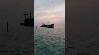 Greek Ship Sunset in Kish Island